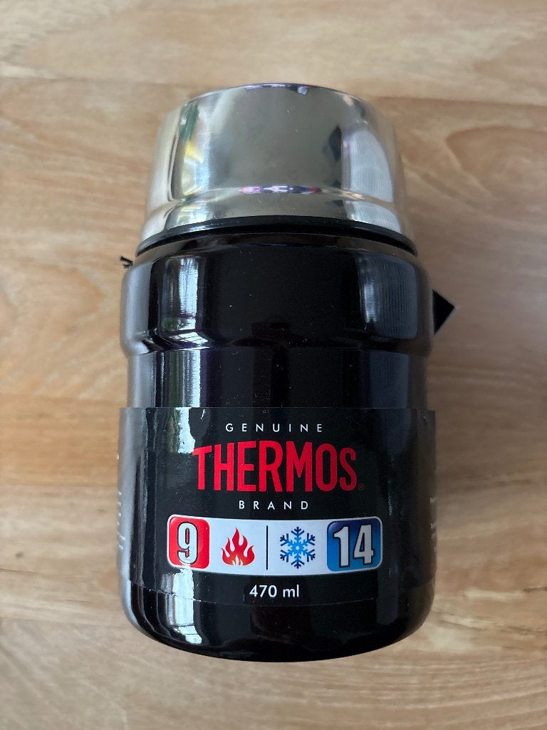 Thermos Stainless King voedselcontainer, Zwart, Ophalen of Verzenden