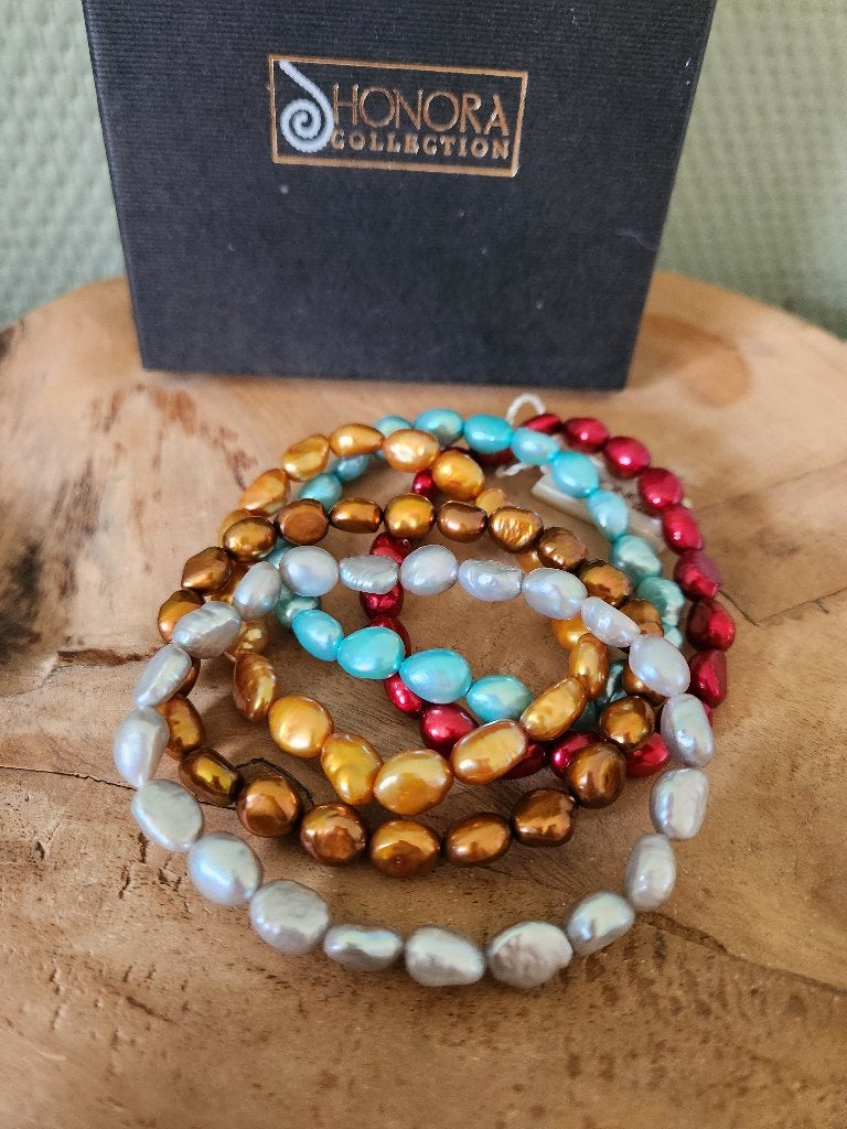 Honora - zoetwaterparels/parels armbanden, Sieraden, Tassen en Uiterlijk, Armbanden, Overige materialen, Overige kleuren, Ophalen of Verzenden