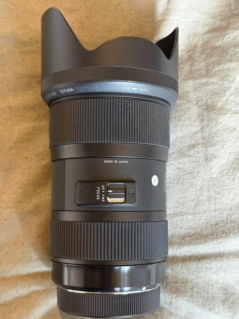 Sigma 18-35mm F/1.8 DC HSM ART Canon EF-S + zonnekap, Audio, Tv en Foto, Fotografie | Lenzen en Objectieven, Ophalen of Verzenden