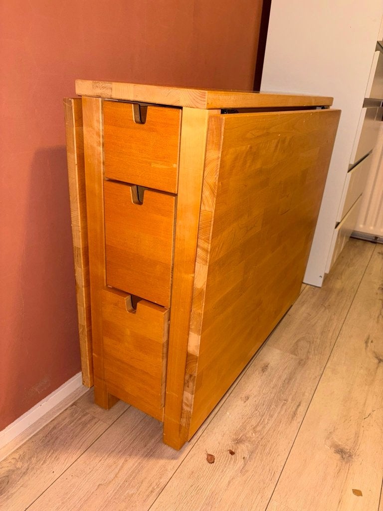 Ikea Norden Uitklaptafel / bureau, Ophalen, Gebruikt, 100 tot 150 cm, 50 tot 100 cm