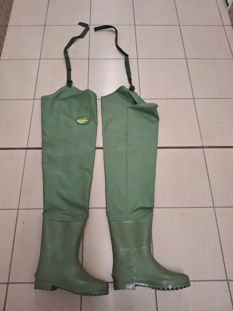 Lieslaarzen zgan maat 43/44 groen, Ophalen, Zo goed als nieuw, Kleding