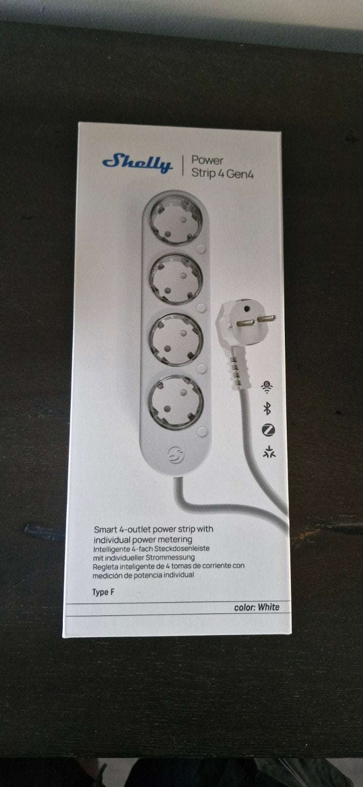 Shelly Power Strip 4 Gen4 Slimme Stekkerdoos - Nieuw in doos, Ophalen of Verzenden, Nieuw, Stopcontact
