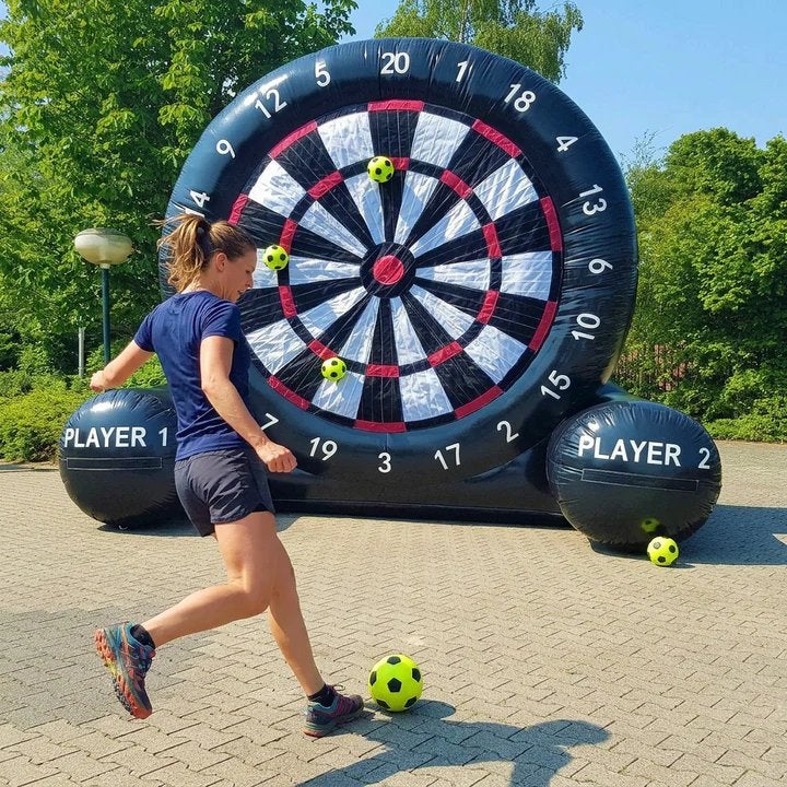 Voetbal Dartbord - Opblaasbaar voor evenementen, Ophalen of Verzenden, Gebruikt, Overige typen