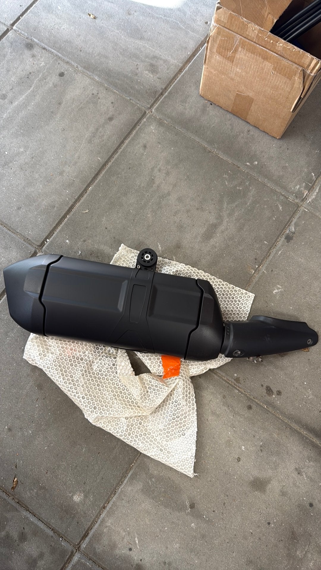Org. Uitlaat bmw r1200gs r1250gs zwart, Motoren, Ophalen of Verzenden