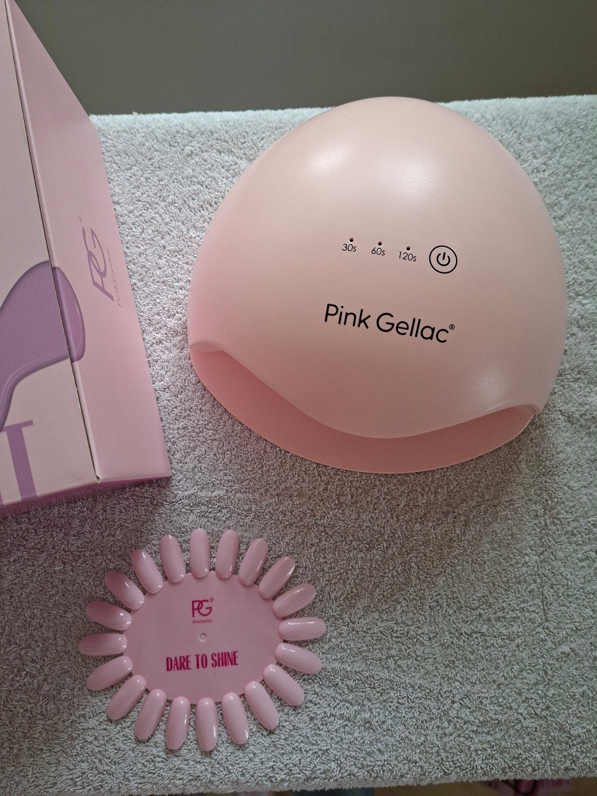 Pink Gellac LED Lamp L met startersset en extra's, Ophalen of Verzenden, Zo goed als nieuw, Gehele gezicht