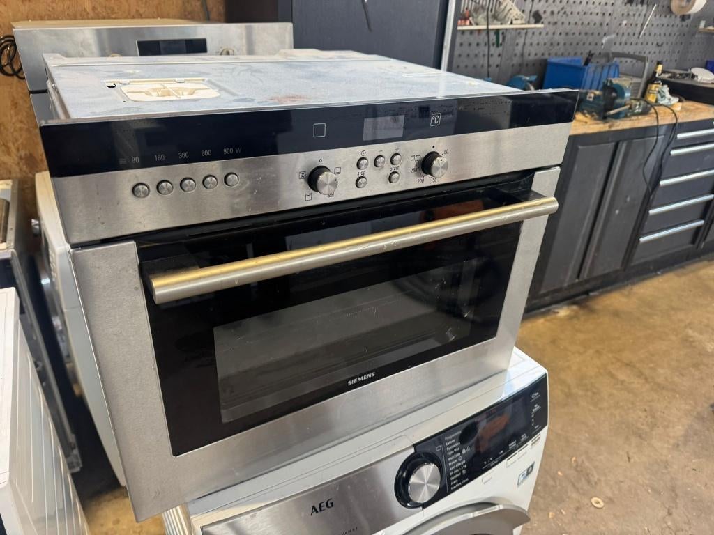 Siemens combi oven schoon garantie bezorging, Hete lucht, Ophalen of Verzenden, Zo goed als nieuw, Inbouw