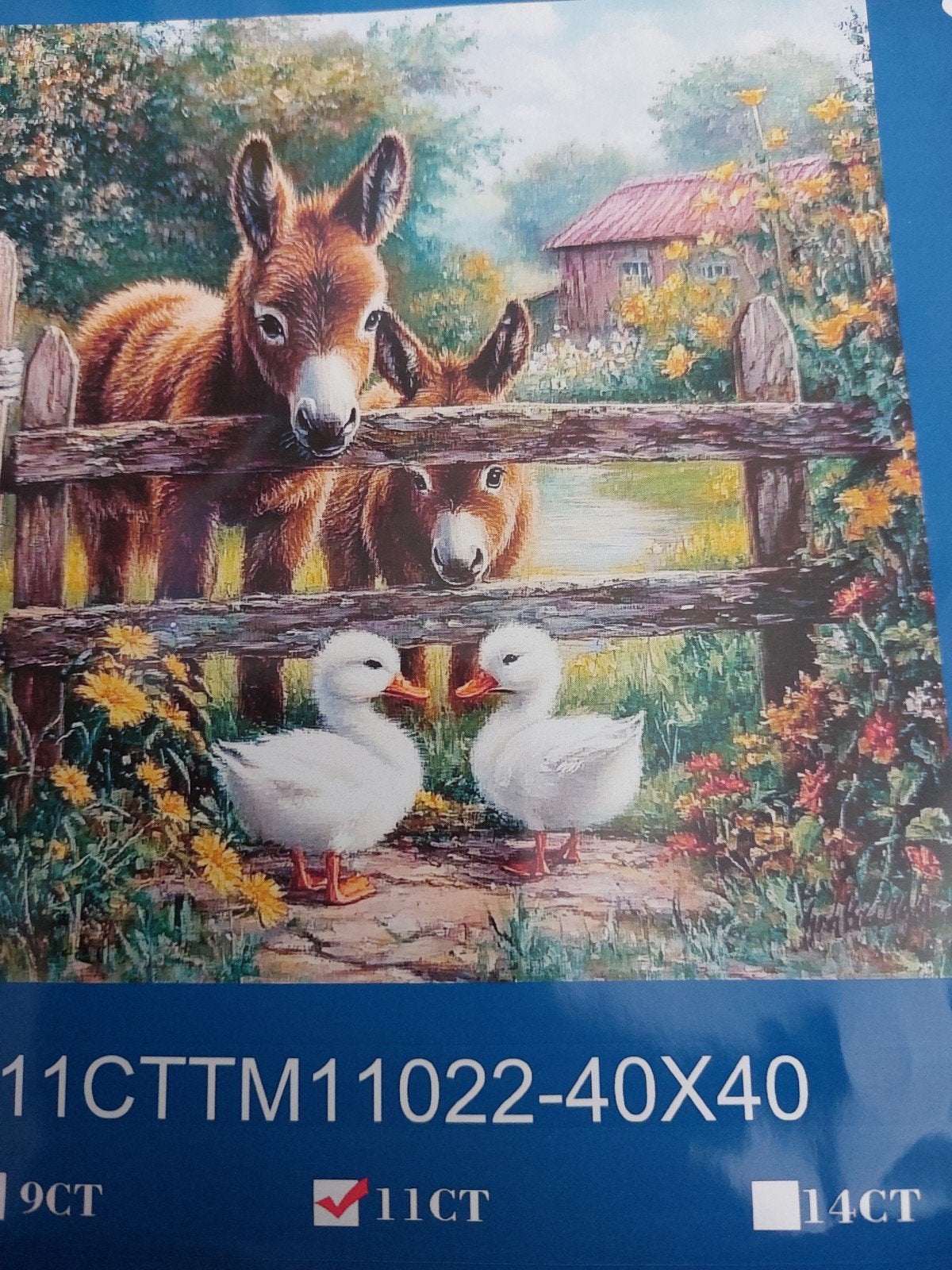 Zeer mooi voorbedrukt borduurpakket, Verzenden, Nieuw, Borduurpakket