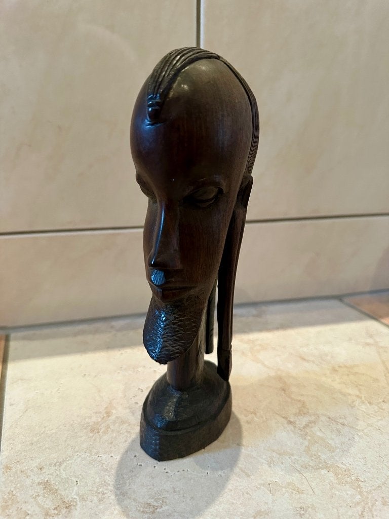 Hout snijwerk, Antiek en Kunst, Ophalen, Houtsnijwerk, 20 - 50 cm, Hout