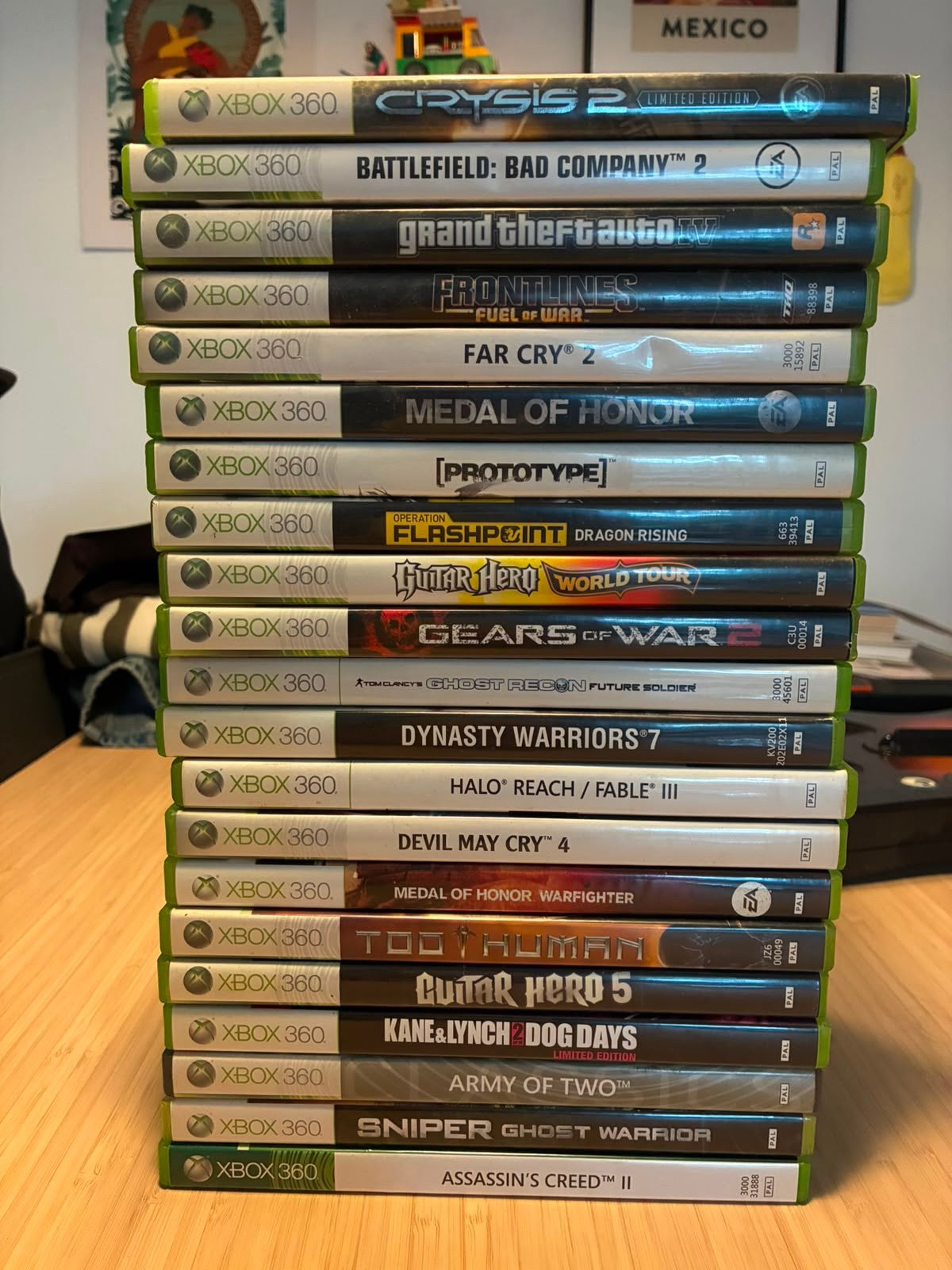 Grote collectie Xbox 360 games + Guitar Hero gitaar, Spelcomputers en Games, Ophalen, Gebruikt, Vanaf 18 jaar, Overige genres