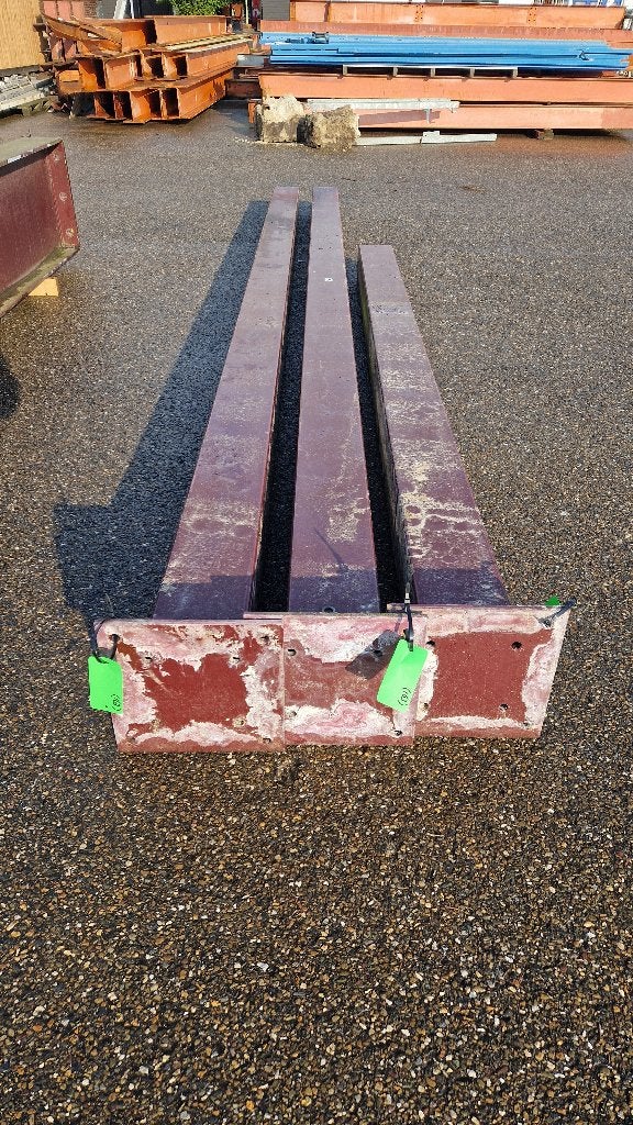 1 x Metalen koker staander met voetplaat ( 163 ), Doe-het-zelf en Verbouw, Metalen, Ophalen, Zo goed als nieuw, Nb, Nb