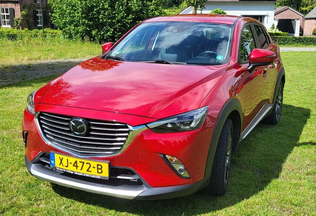Mazda CX-3 2.0 Skyactiv-G-TM 88KW 2016 Rood, Auto's, Voorwielaandrijving, USB, 4 cilinders, Handgeschakeld