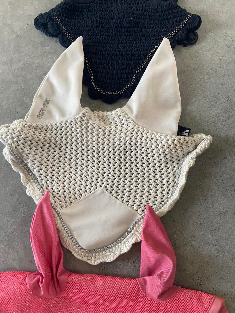 Wit wedstrijd oornetje met glitter, Ophalen of Verzenden, Zo goed als nieuw, Overige soorten
