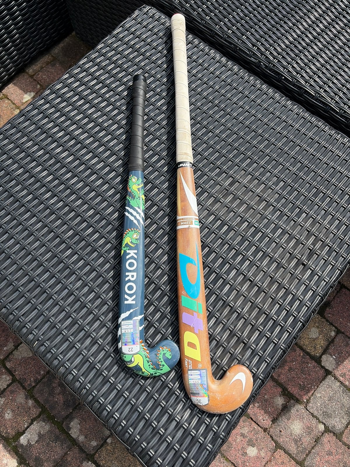 2 Hockey sticks: Korok (maat 22) en Dita (maat 30), Ophalen, Gebruikt, Stick