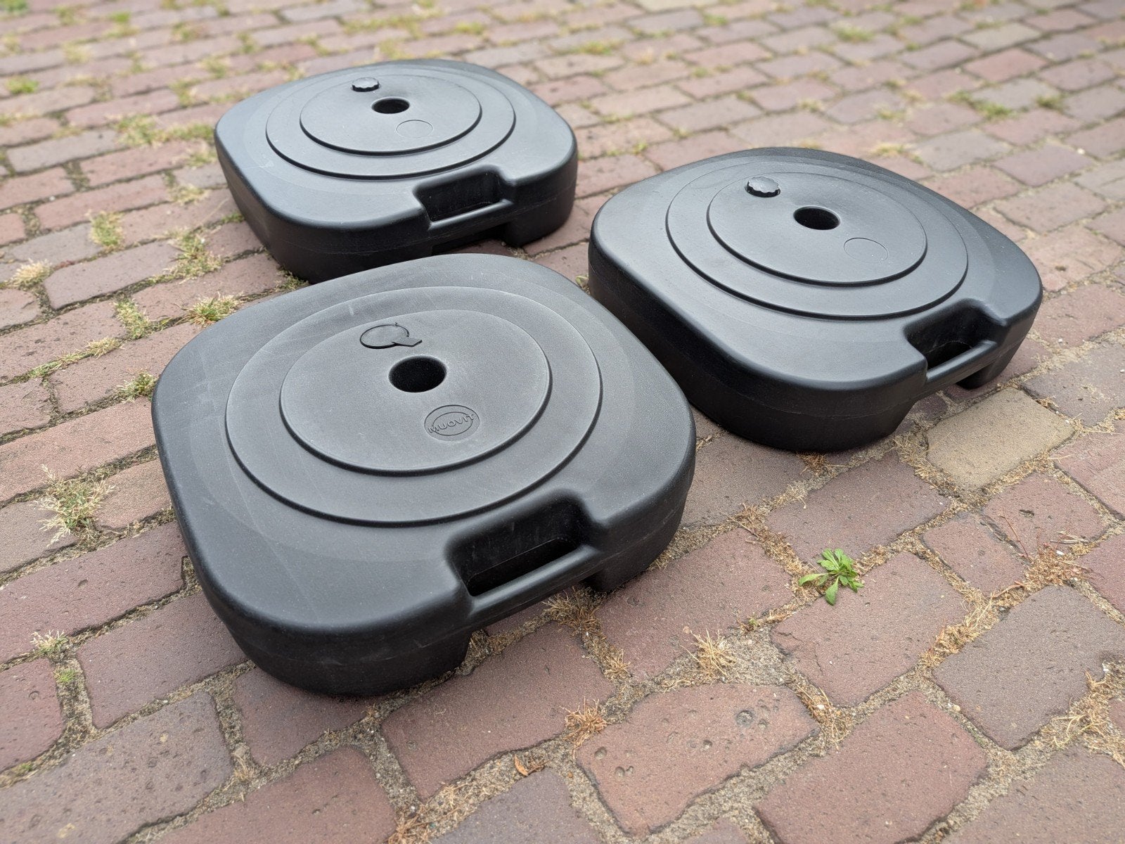 3 Verrijdbare Vulbare Parasolvoeten - Compleet!, Ophalen, Zo goed als nieuw, Overige typen