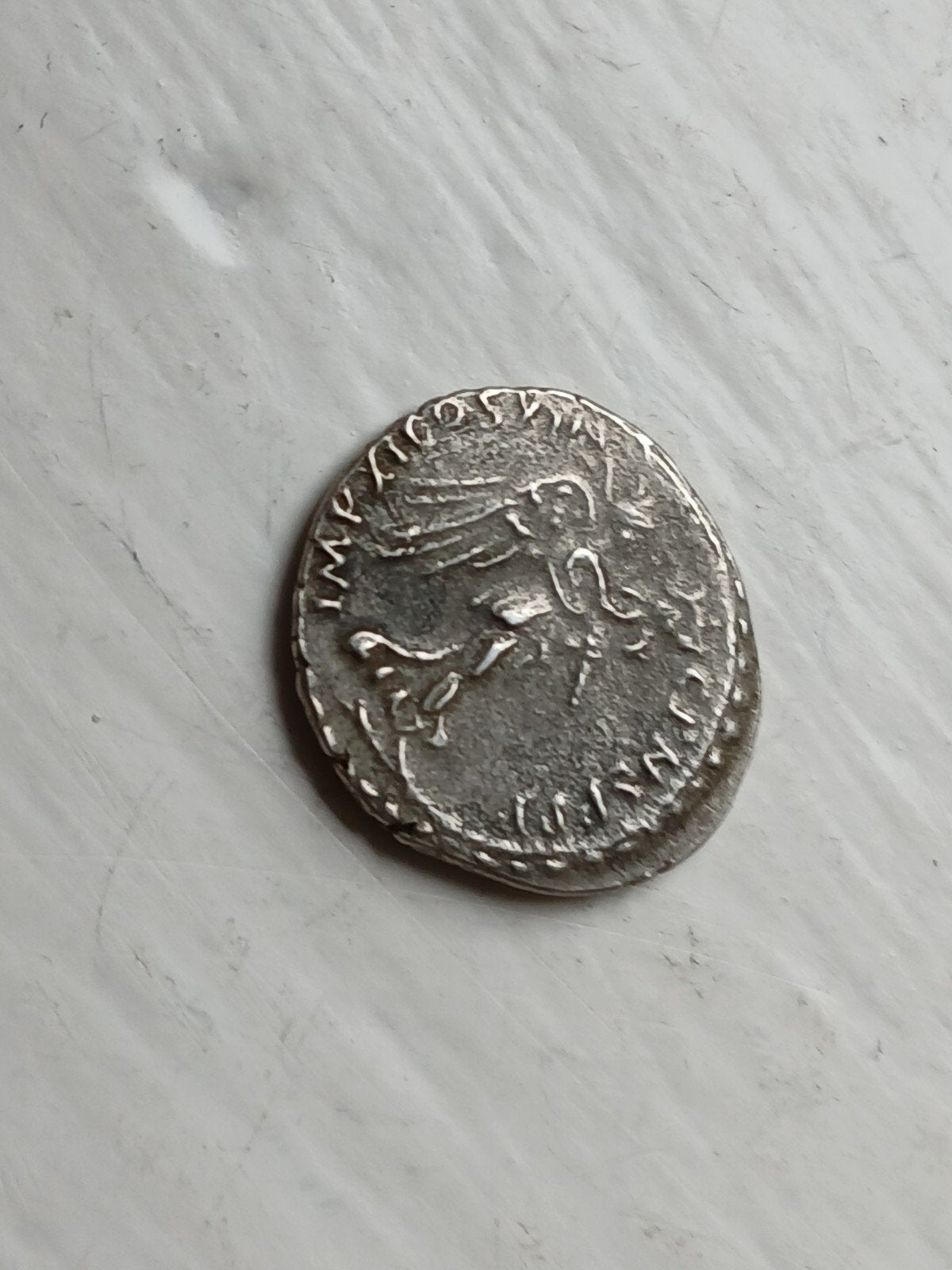 Zilveren Romeinse Munt - romeinse zilver, Ophalen of Verzenden, Italië, Losse munt, Zilver