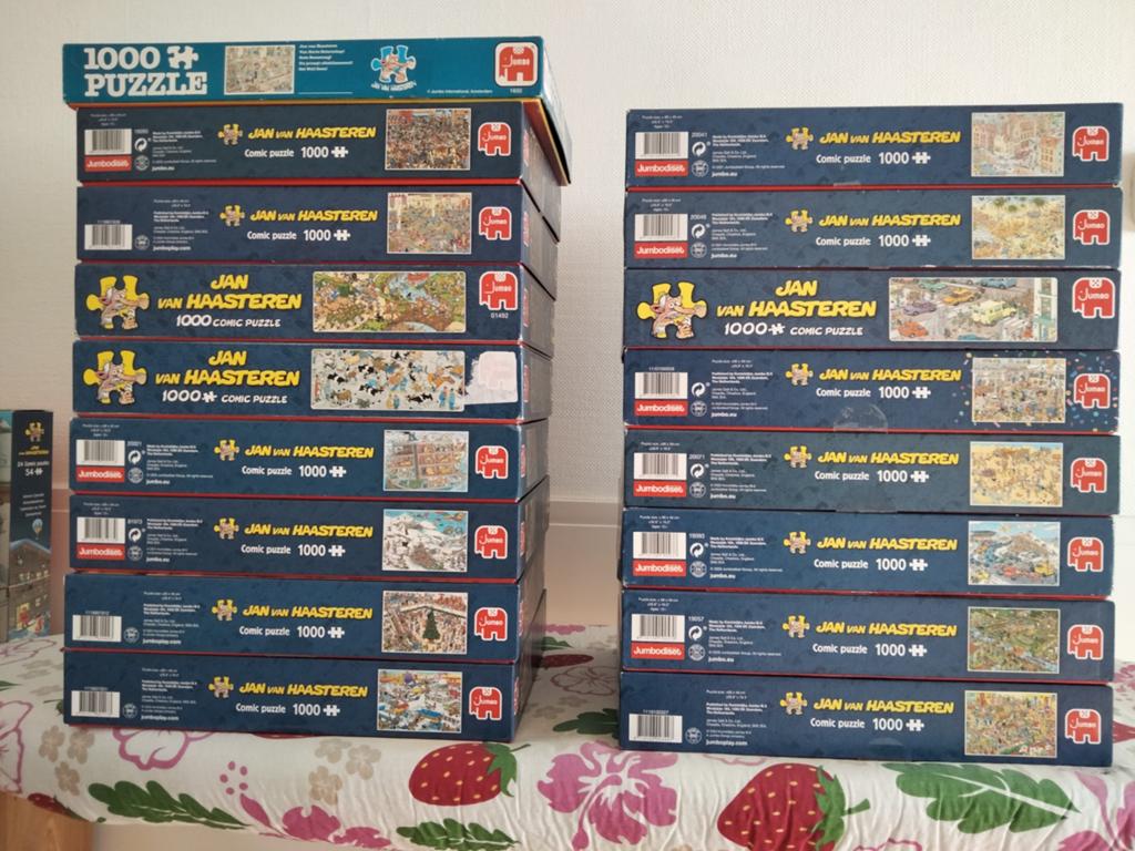 Jan van Haasteren puzzels, Ophalen, 500 t/m 1500 stukjes, Zo goed als nieuw