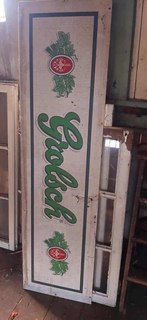 Vintage Grolsch Reclamebord - Uniek Verzamelobject, Ophalen, Gebruikt, Reclamebord