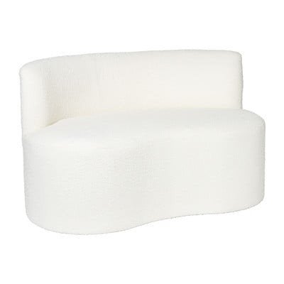 Xenos Teddy loveseat fauteuil - wit - 71x120x71 cm, Ophalen, Zo goed als nieuw, Wit, Schaal