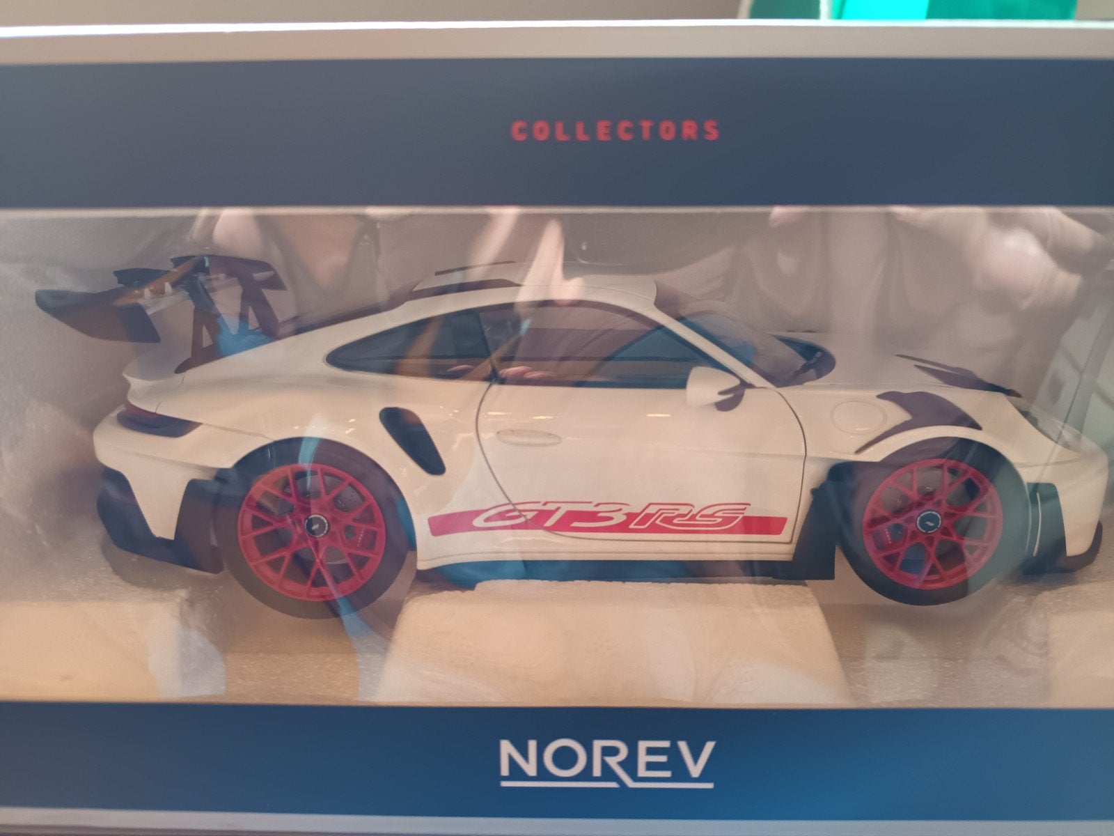 Norev Porsche 911 Gt3rs 1:18 nieuwstaat OVP, Ophalen of Verzenden, Zo goed als nieuw, Norev