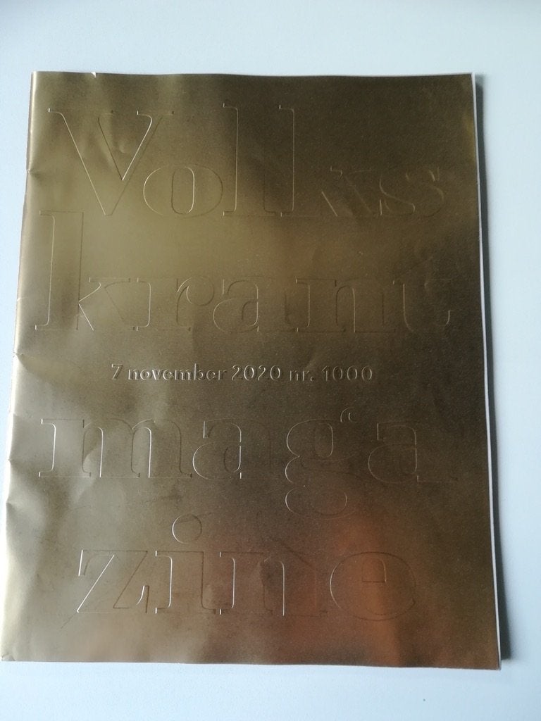 1000ste magazine Volkskrant 7-11-2020, Ophalen of Verzenden, Zo goed als nieuw, Overige typen