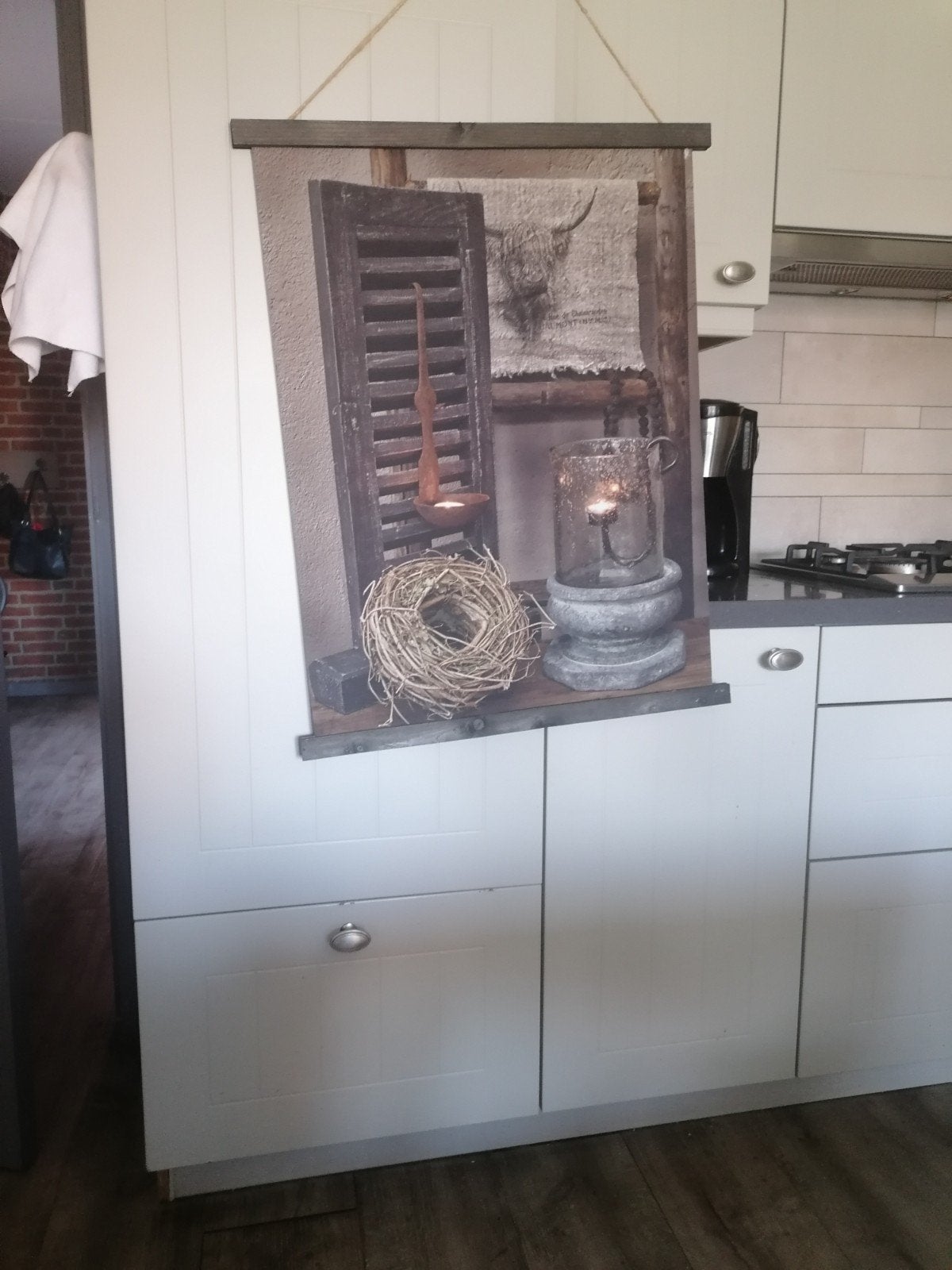 wand kleed, Ophalen