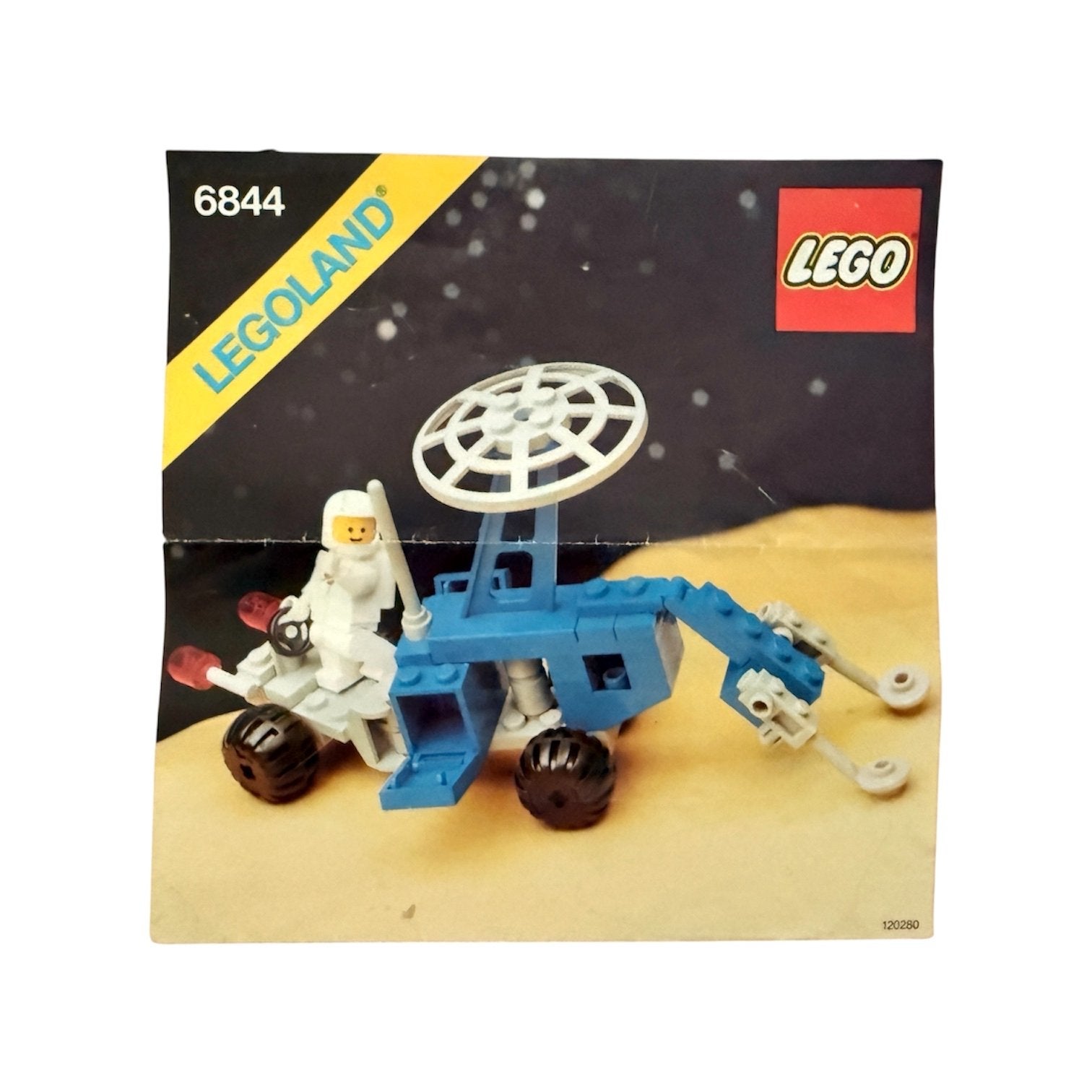 LEGO Legoland 6844 - Krater Crawler (1983) met instructies, Kinderen en Baby's, Gebruikt, Lego, Ophalen of Verzenden, Space