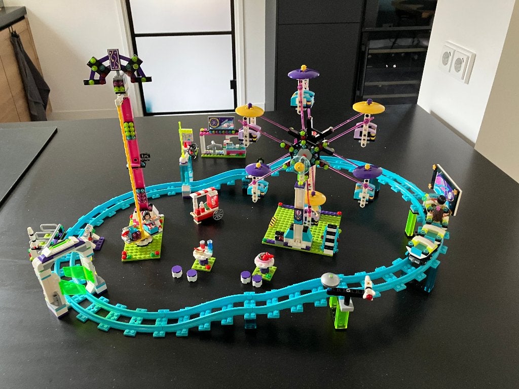 Pretpark achtbaan 41130, Lego, Friends, Ophalen of Verzenden, Zo goed als nieuw