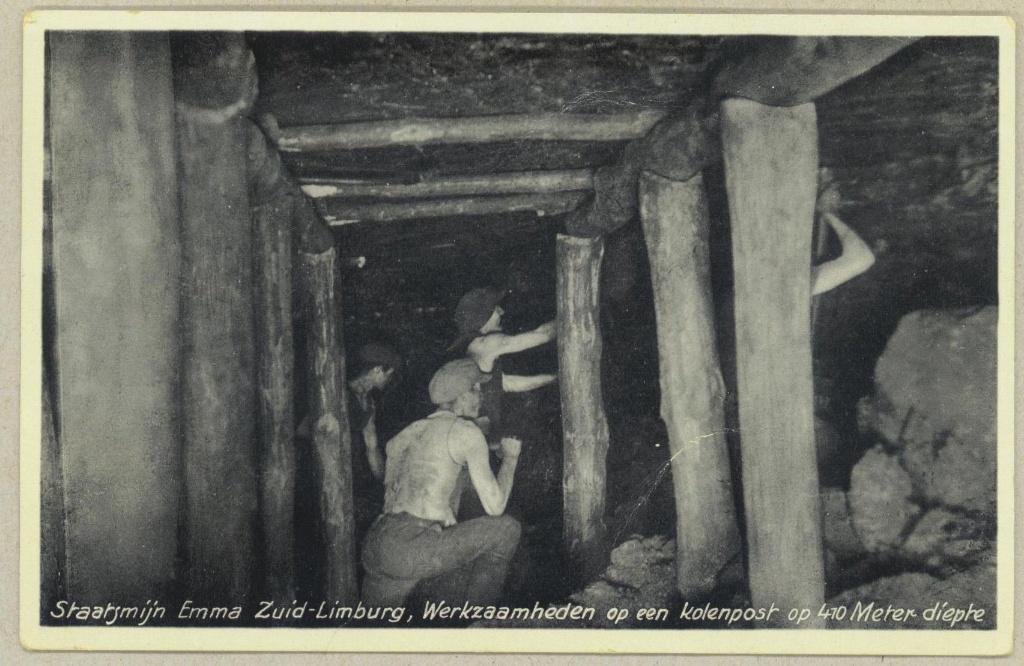 Staatsmijn Emma Hoensbroek - Werkzaamheden kolenpost, Verzenden, 1920 tot 1940, Gelopen, Limburg