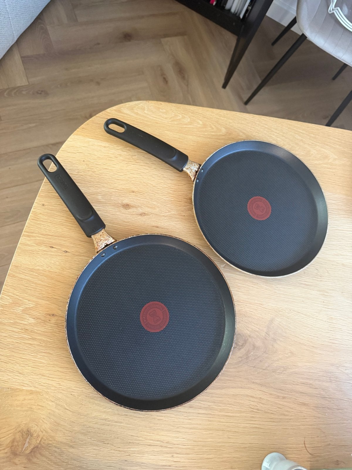 2x Tefal pannenkoekenpan perfect voor heerlijke pannenkoeken, Pannenkoekenpan, Antiaanbaklaag, Aluminium, Ophalen of Verzenden
