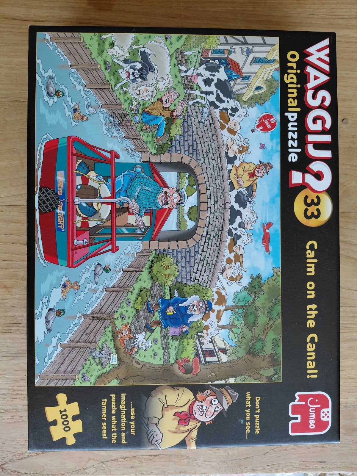 WASGIJ? Original 33: Calm on the Canal! 1000 stukjes puzzel, Ophalen, 500 t/m 1500 stukjes, Zo goed als nieuw, Legpuzzel