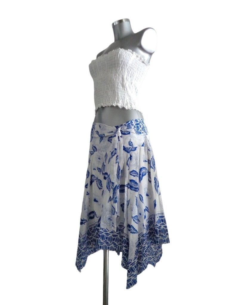 Seafolly blauw - witte rok, maat 38, nieuw, maat 10-NL38, Maat 38/40 (M), Overige kleuren, Nieuw, Ophalen of Verzenden