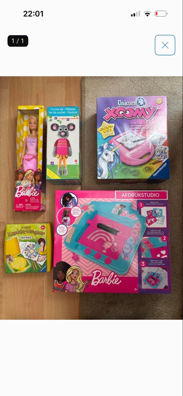 Barbie, Unicorn Xoomy, Haakset, Mandala Designer speelgoed, Ophalen of Verzenden, Zo goed als nieuw, Meisje
