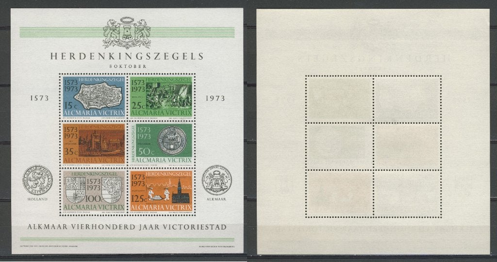 Herdenkingsvel 1973 Alkmaar 400 jaar Postzegel k-33a, Postzegels en Munten, Postzegels | Nederland, Ophalen of Verzenden, Na 1940
