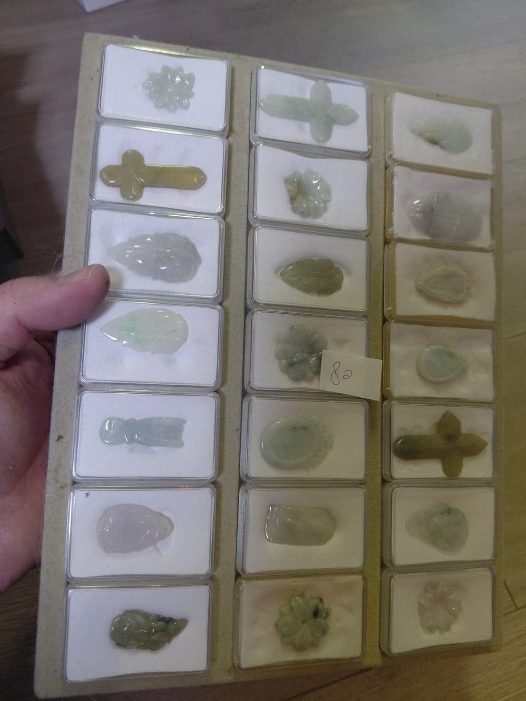 Oude partij jade gravures steen sieraden, Sieraden, Tassen en Uiterlijk, Ophalen of Verzenden