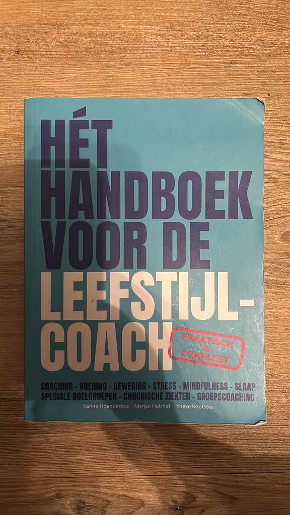 Karine Hoenderdos - Het handboek voor de Leefstijlcoach, Boeken, Wetenschap, Zo goed als nieuw, Sociale wetenschap, Ophalen