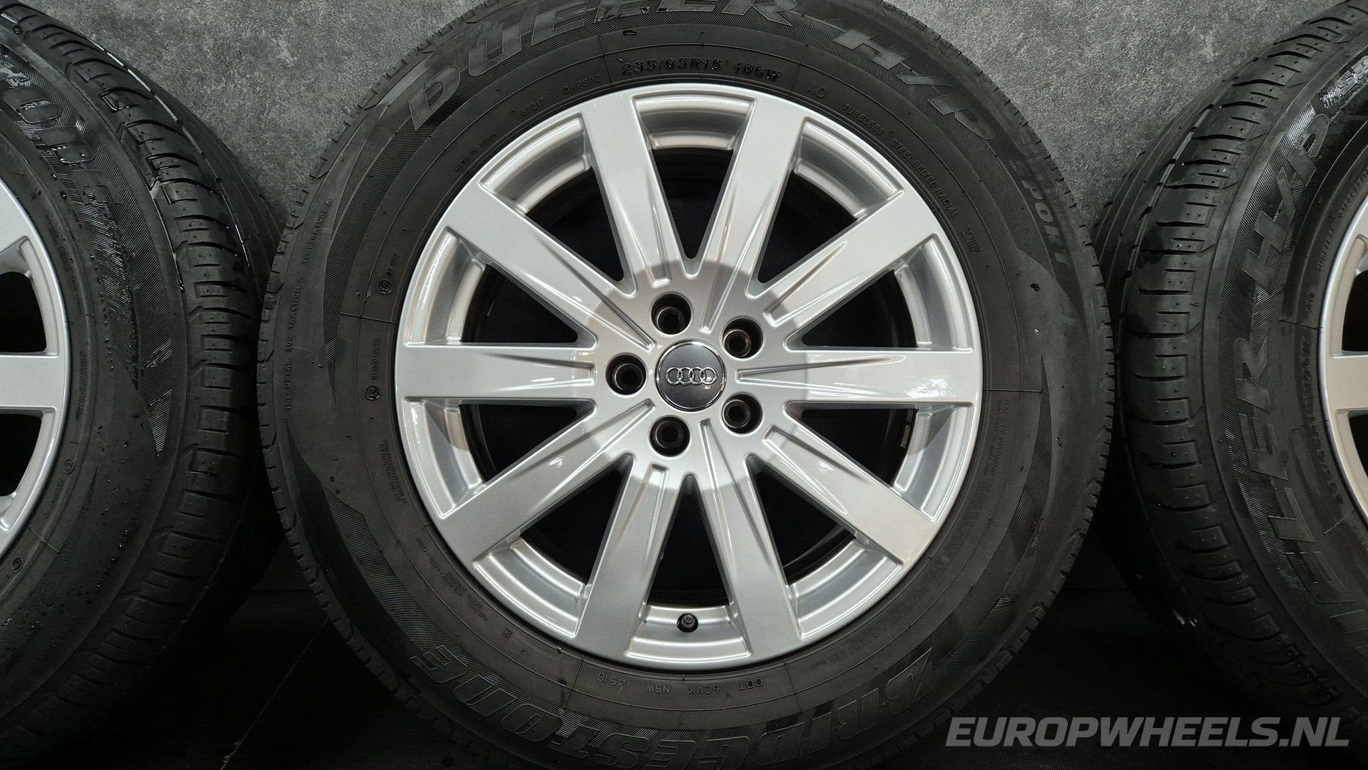 18 inch Audi Q7 4M velgen Bridgestone zomerbanden, 18 inch, Gebruikt, -, -