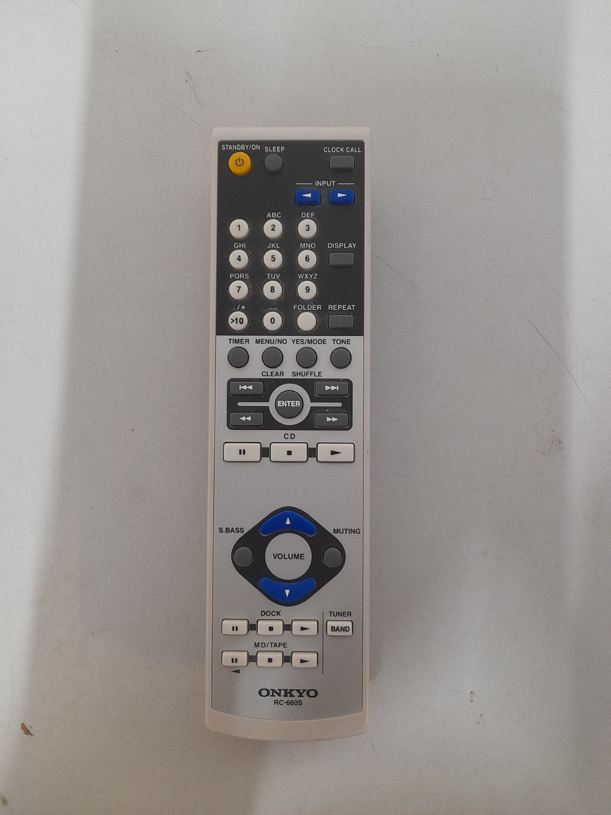 Onkyo cd receiver system afstandsbediening, Ophalen of Verzenden, Gebruikt, Origineel, Mediaspeler