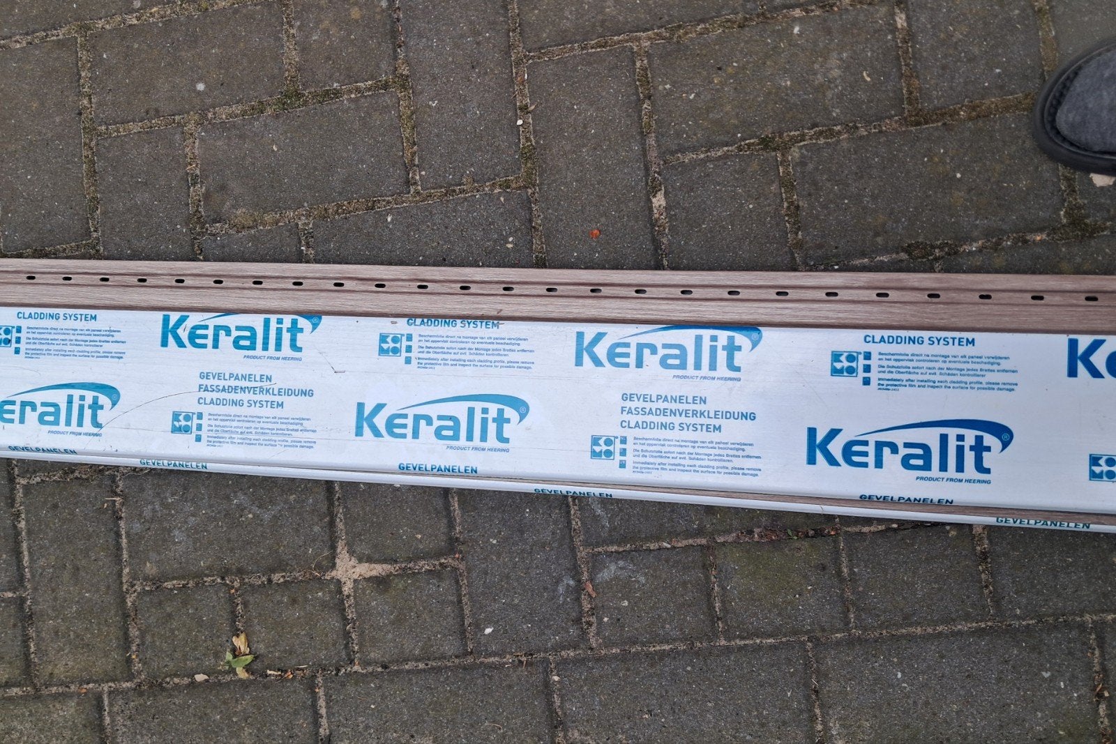 Keralit Taupe eiken sponningdeel 143 mm, Doe-het-zelf en Verbouw, Platen en Panelen, Ophalen of Verzenden