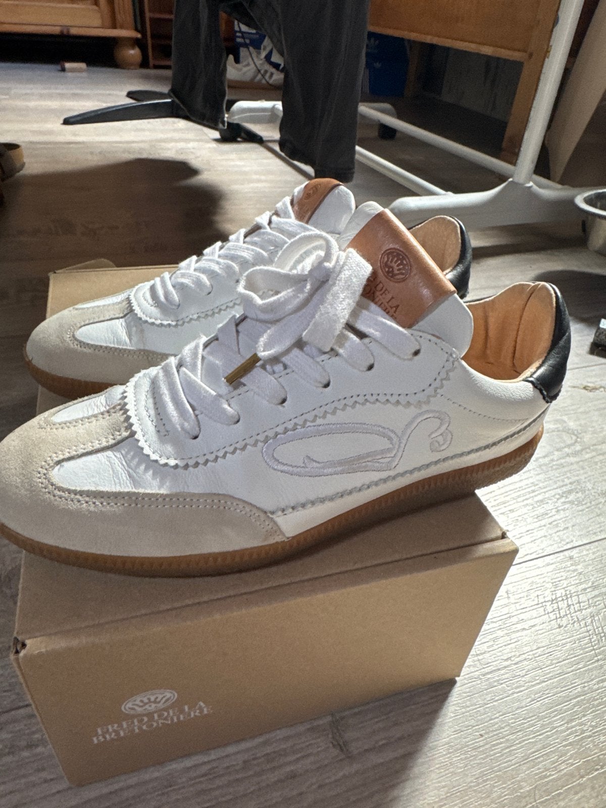 Fred de la Bretoniere Pearl Sign Sneakers Wit/Zwart Maat 37, Ophalen of Verzenden, Nieuw, Wit, Sneakers of Gympen