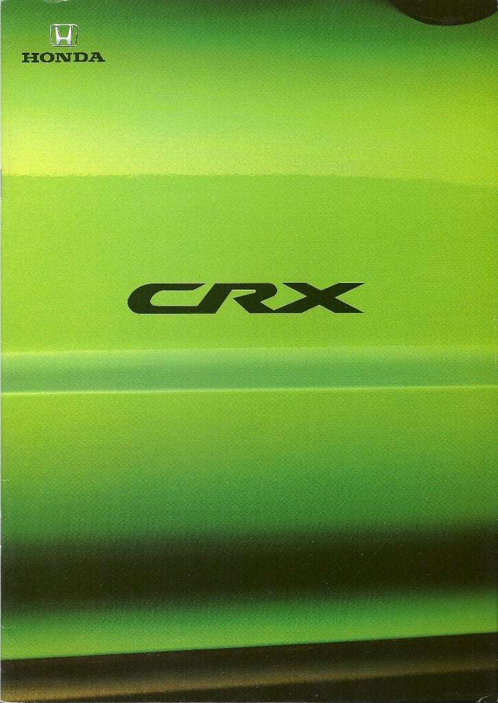 Honda CRX cabrio folder, Ophalen of Verzenden, Gelezen, Honda