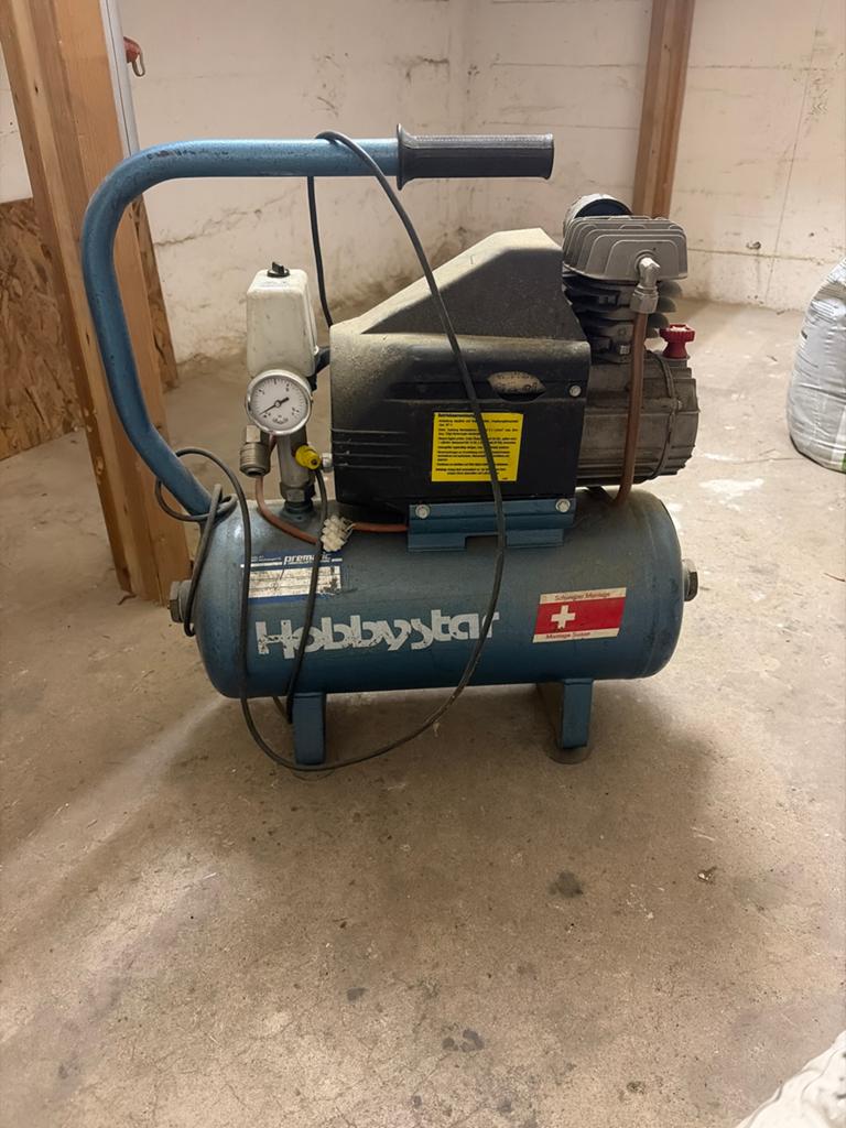 Hobbystar Compressor, Ophalen, Gebruikt, 10 bar of meer, Minder dan 200 liter/min
