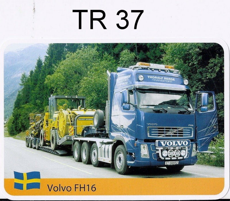 Kw202 autokaart -- tr37 -- volvo fh 16, Ophalen of Verzenden, Zo goed als nieuw, Auto's