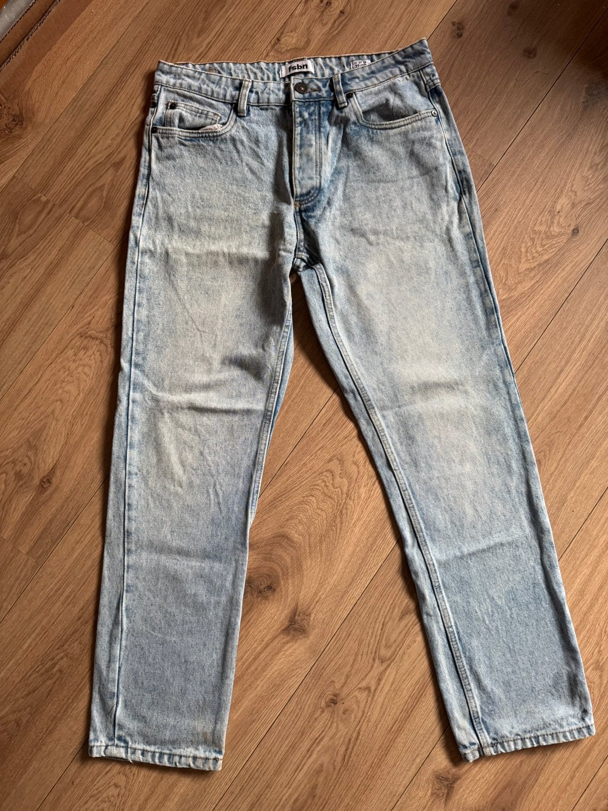FSBN lichtblauwe spijkerbroek maat 32-32, Ophalen of Verzenden, Gedragen, Blauw, W32 (confectie 46) of kleiner