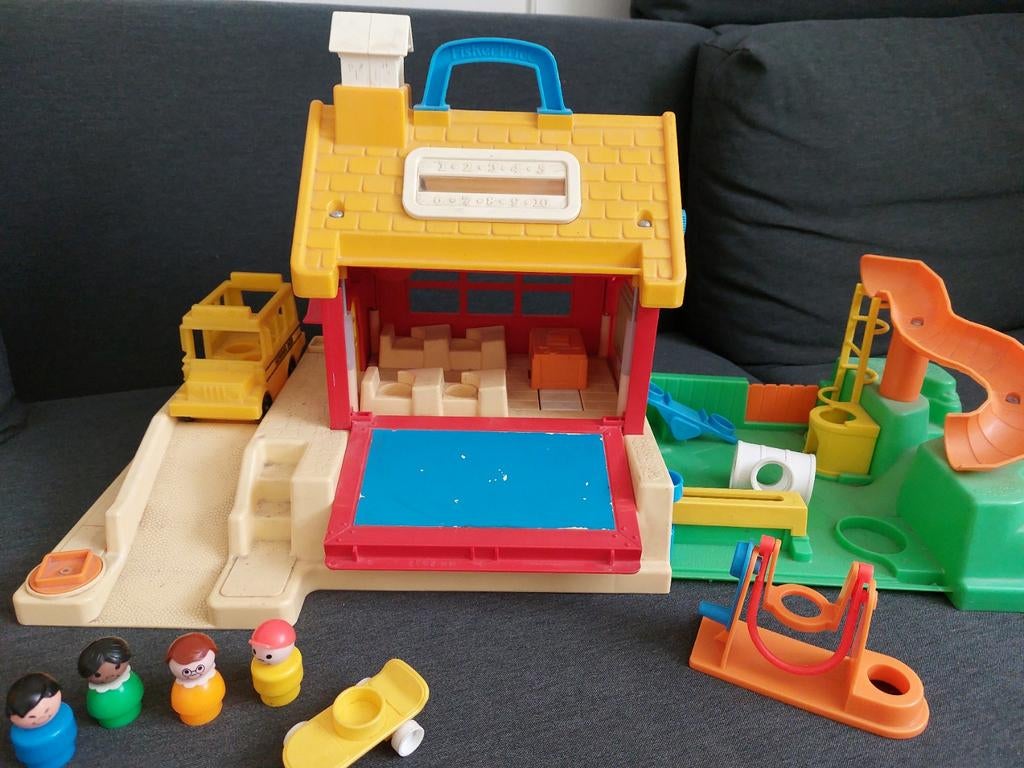Vintage Fisher-Price Little People School, Kinderen en Baby's, Speelgoed | Overig, Ophalen, Gebruikt, Jongen of Meisje