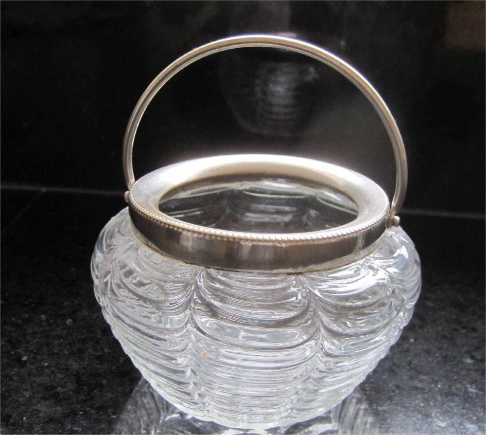 Antieke suikerpot van glas (jaren '60), Ophalen of Verzenden