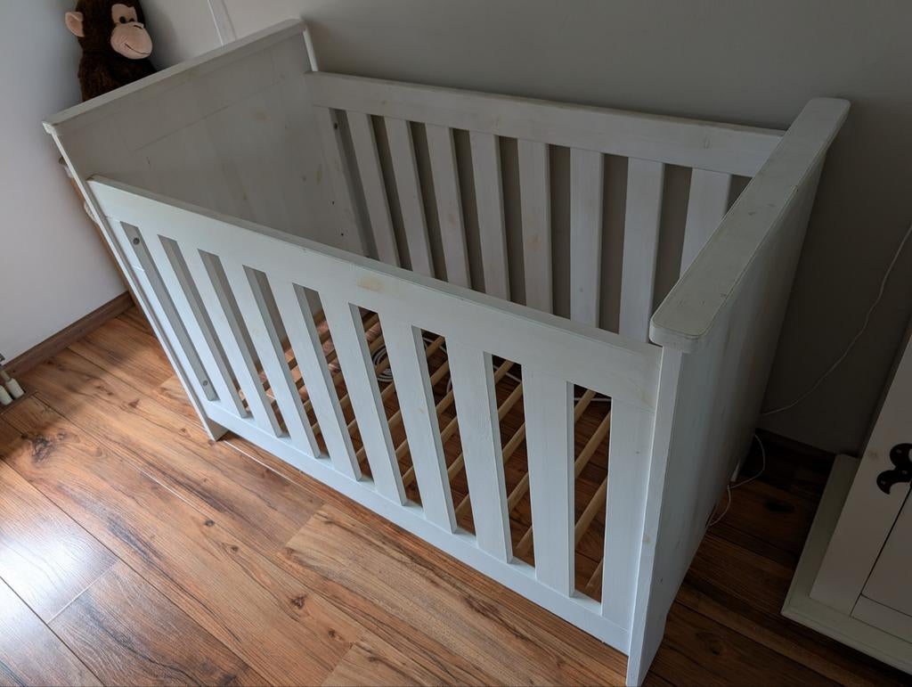 Bopita ledikant met 2 matrasjes en airgosafe topper, Kinderen en Baby's, Babywiegjes en Ledikanten, Ophalen, Gebruikt, Ledikant