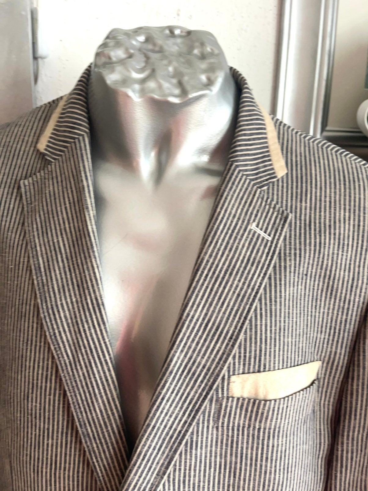 Colbert maat 28(56), Ophalen of Verzenden, Zo goed als nieuw, Maat 56/58 (XL), Blauw