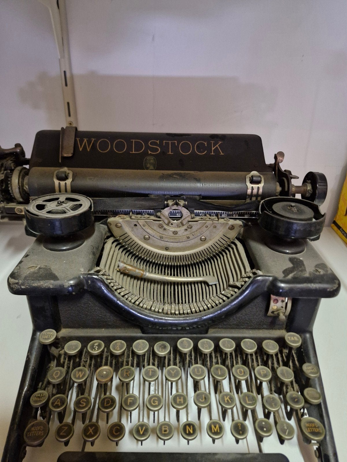 Underwood typmachine, Ophalen, Gebruikt