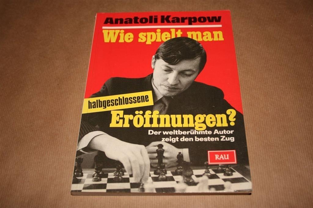 Schaken — Karpov over halfopeningen [Duits, 1989], Boeken, Ophalen of Verzenden, Gelezen