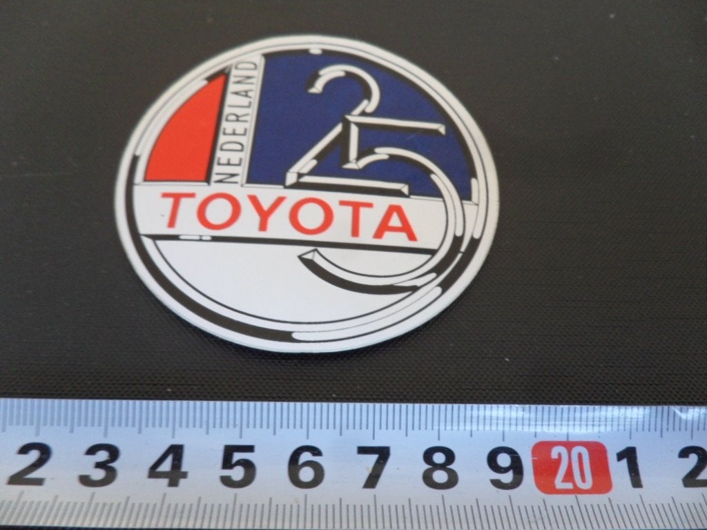 sticker TOYOTA Nederland 25 jaar, Ophalen, Zo goed als nieuw